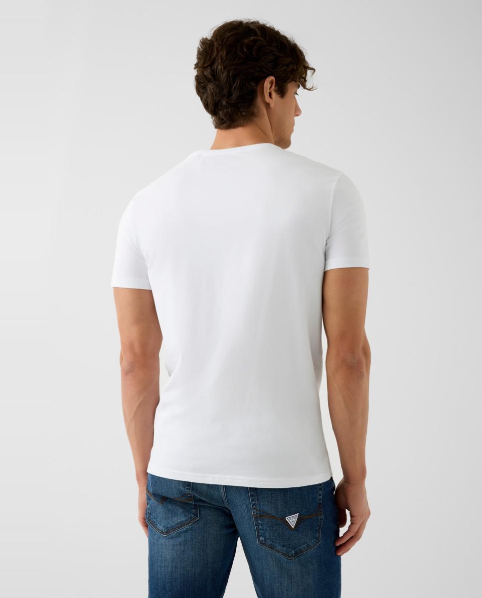 Camiseta de manga corta de hombre - Guess - Blanco Blanco-2