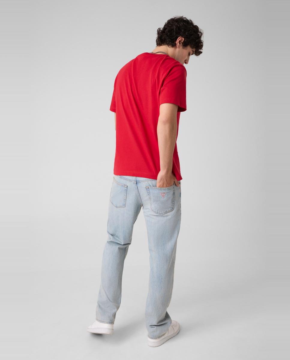 Camiseta España de manga corta de hombre - Guess Jeans - Rojo Rojo-2