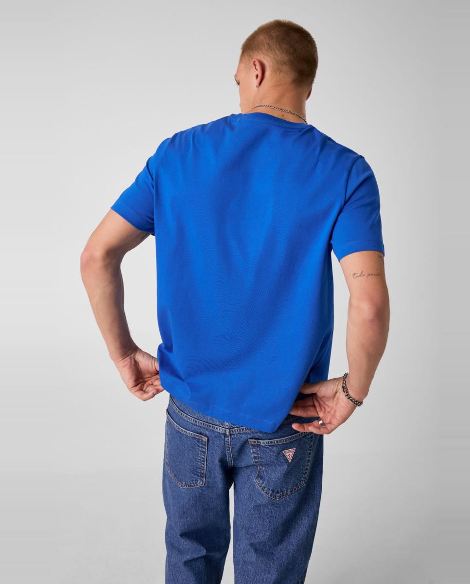 T-shirt Espanha de Manga Curta Azul-2