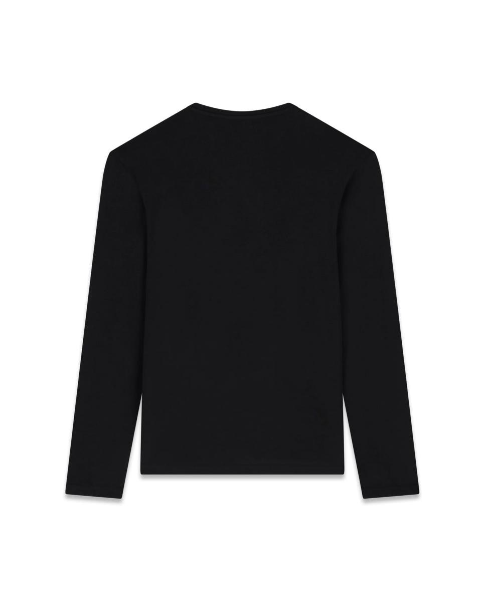 Camisola de Manga Comprida Preto-2