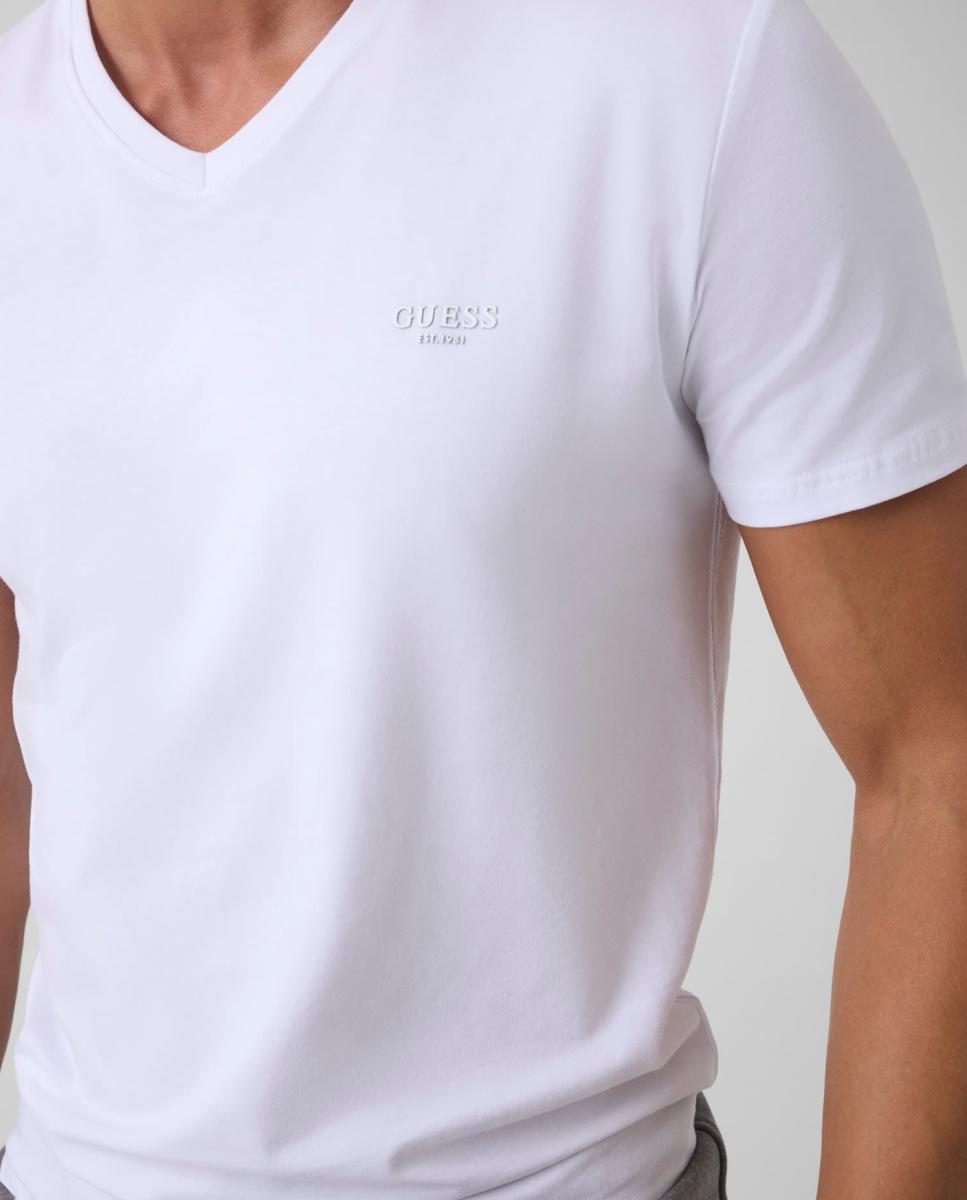 Imagen 3 de Camiseta de manga corta de hombre - Guess - Blanco Blanco