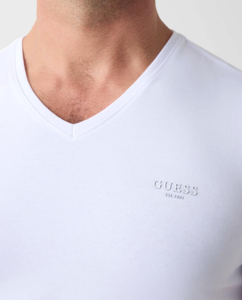 Imagen 4 de Camiseta de manga corta de hombre - Guess - Blanco Blanco