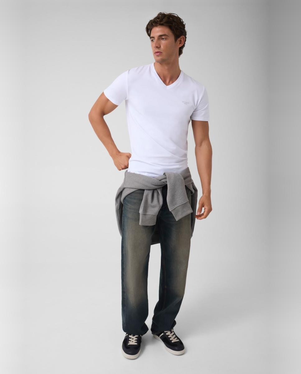 Imagen 7 de Camiseta de manga corta de hombre - Guess - Blanco Blanco