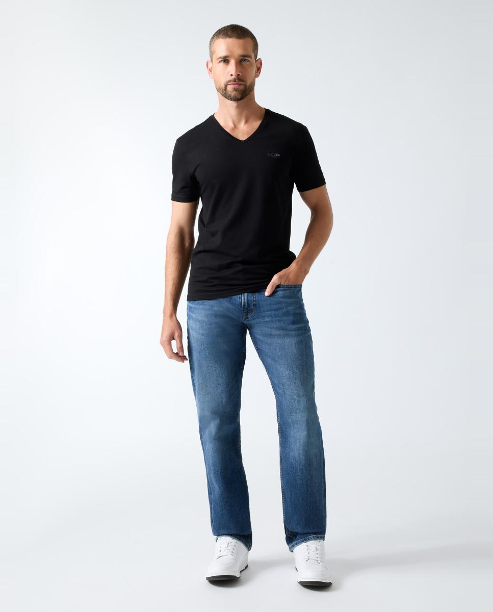 T-shirt com Manga Curta Preto-6