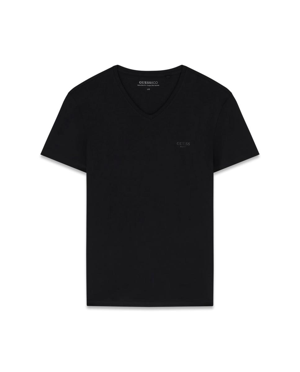 T-shirt com Manga Curta Preto-4