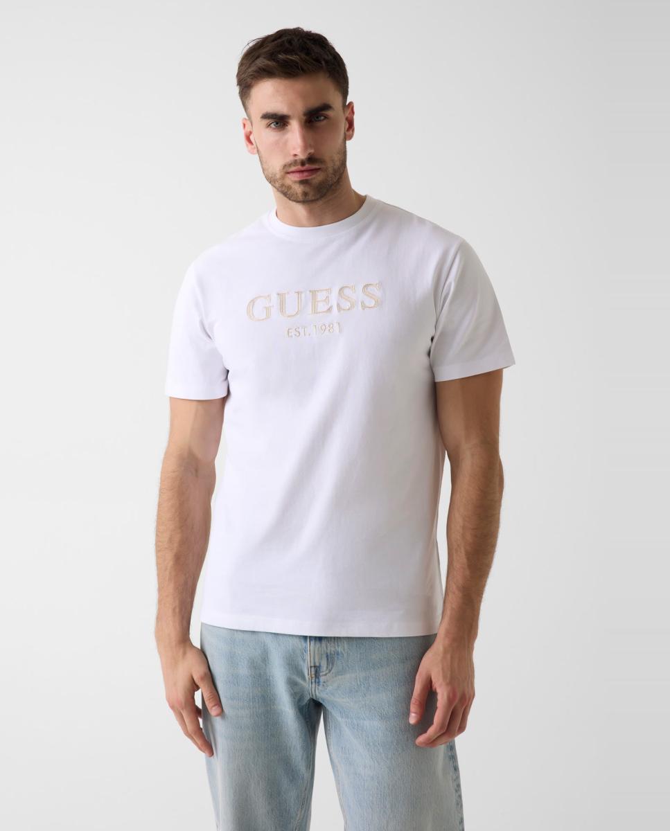 Camiseta de manga corta de hombre - Guess - Blanco Blanco-1