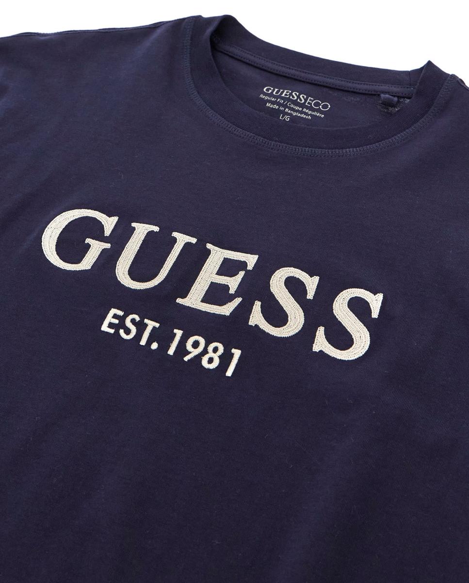 Camiseta de manga corta de hombre - Guess - Azul marino Azul marino-6
