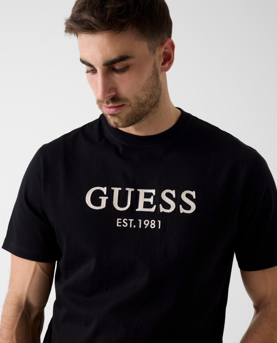 Camiseta de manga corta de hombre - Guess - Negro Negro-3