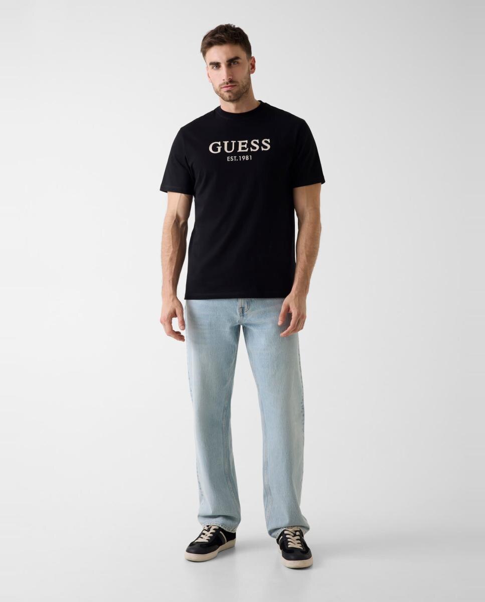 Camiseta de manga corta de hombre - Guess - Negro Negro-5