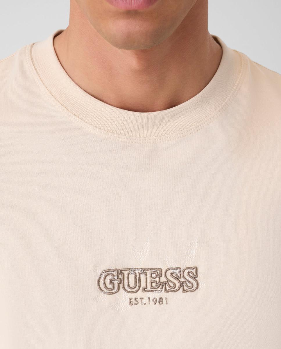 Camiseta de manga corta de hombre - Guess - Beige Beige-3