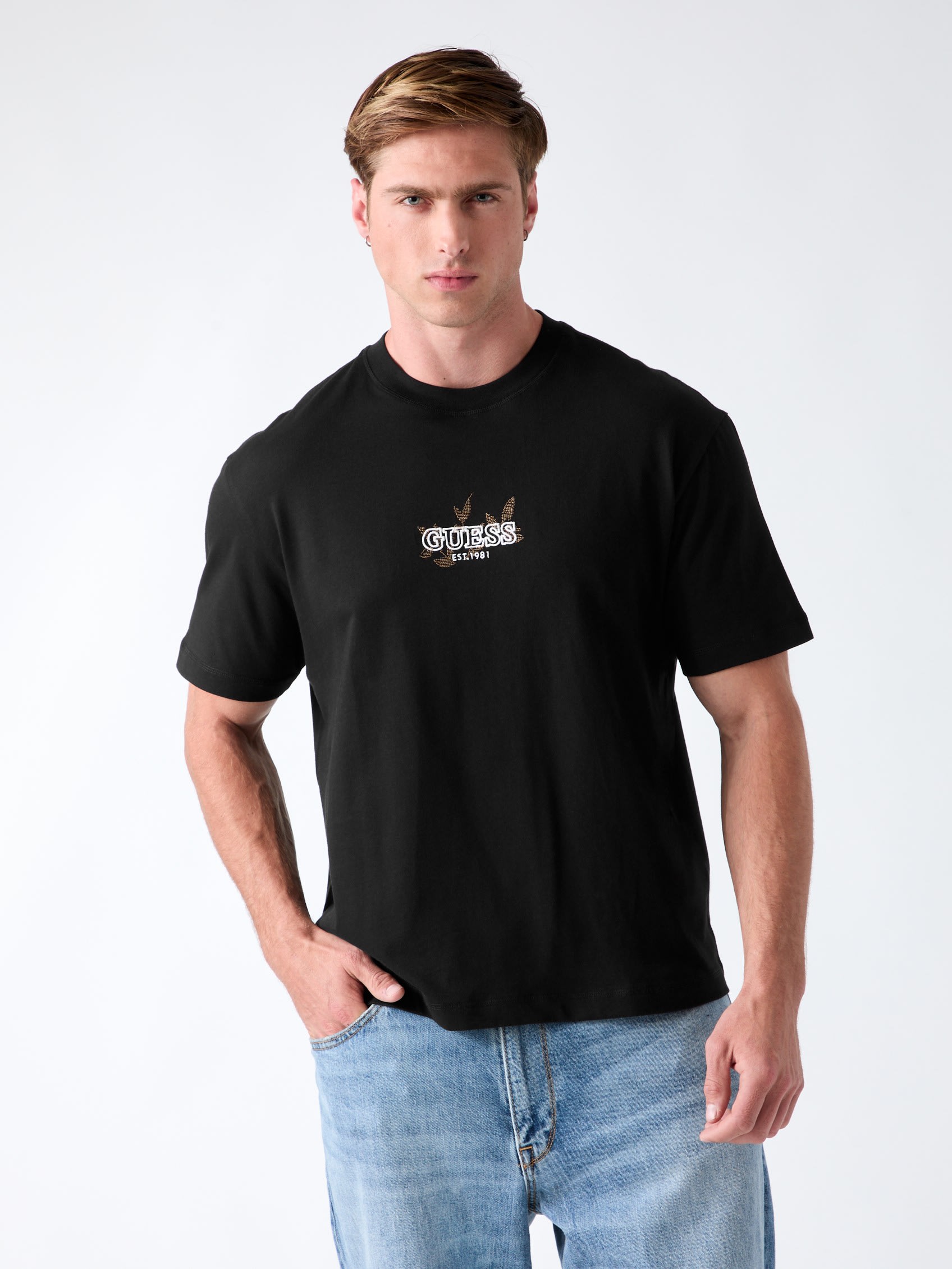 Imagen 0 de Camiseta de manga corta de hombre Negro