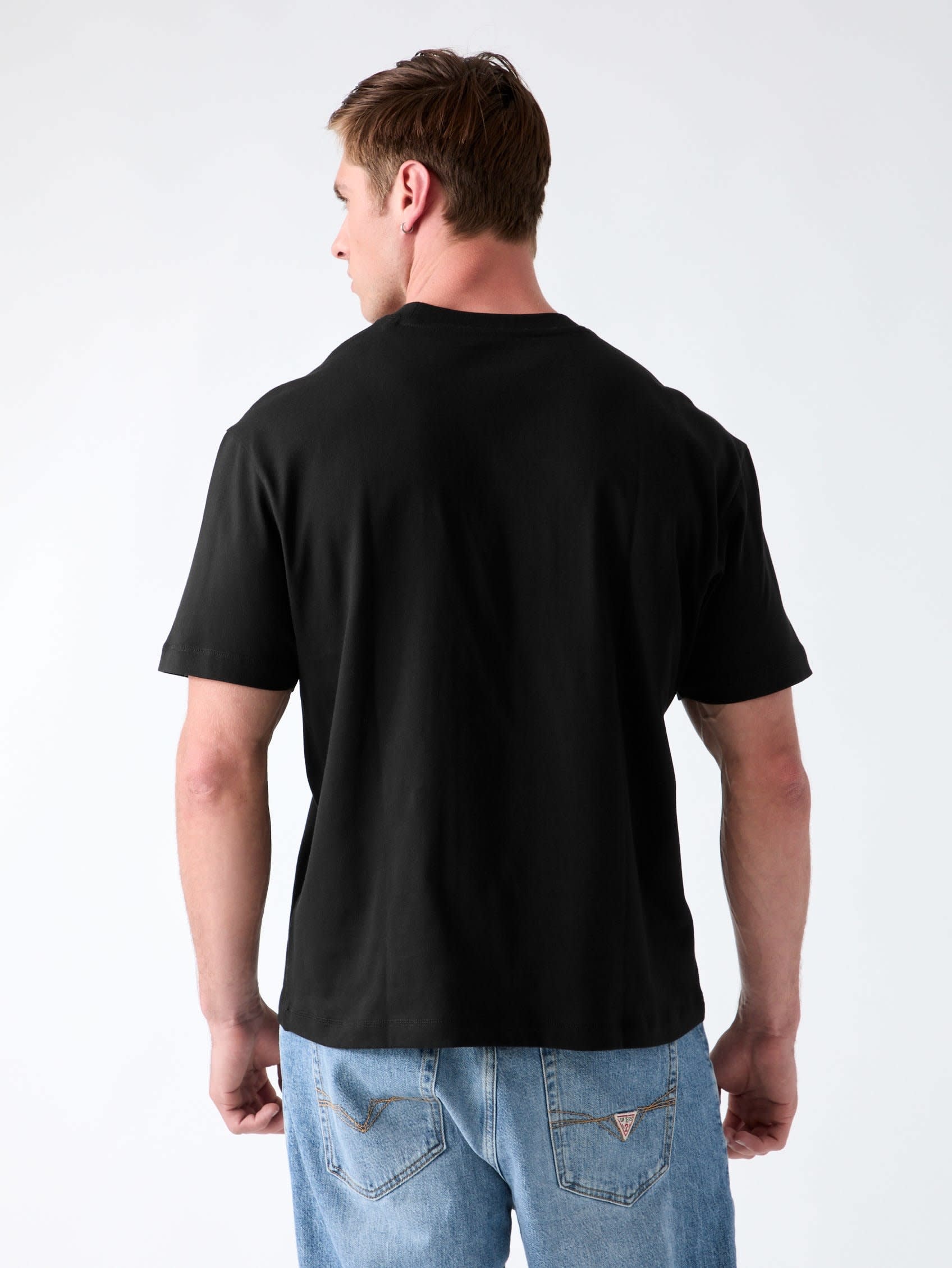 Camiseta de manga corta de hombre - Guess - Negro Negro-2
