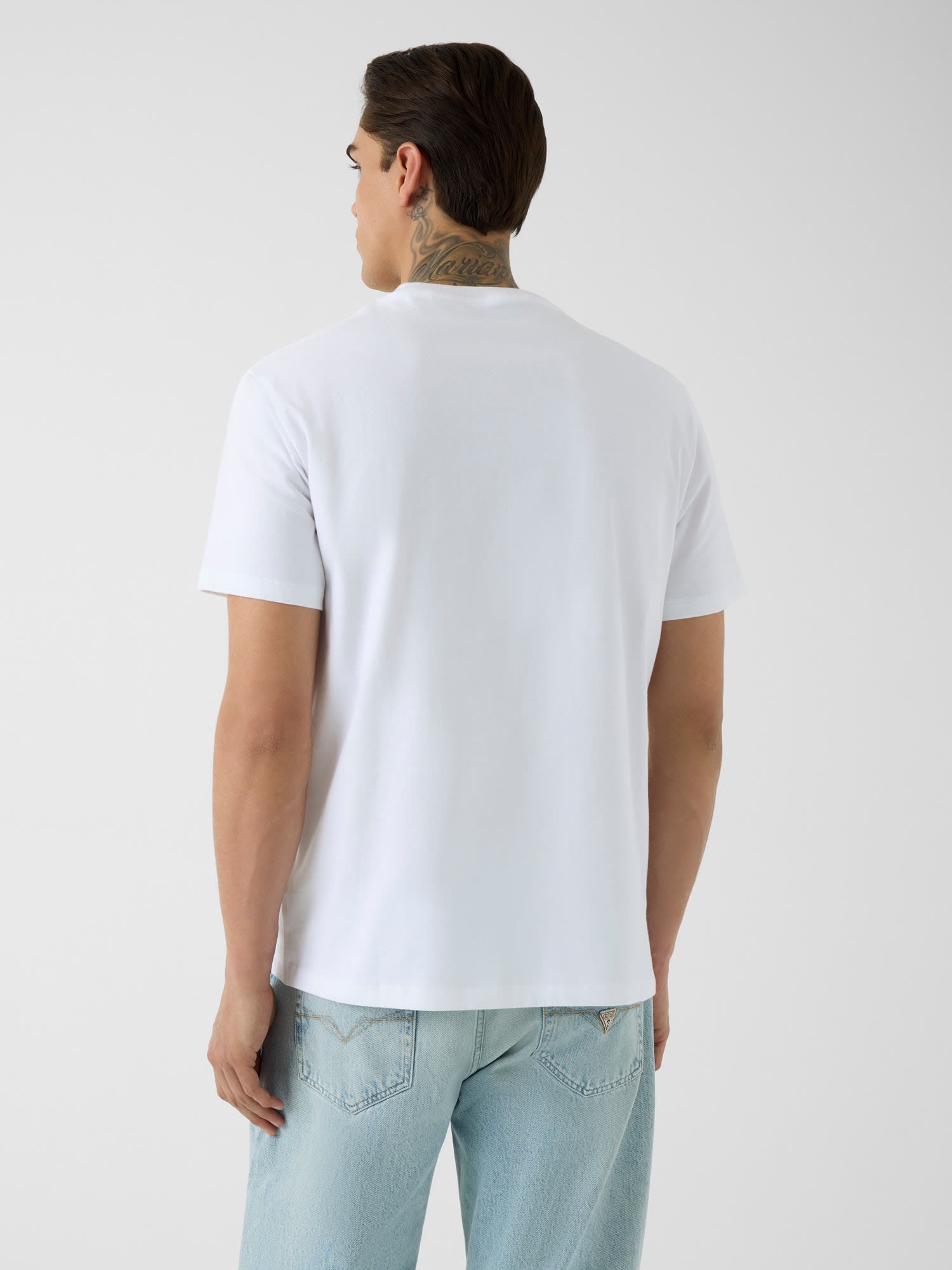 Camiseta de manga corta de hombre - Guess - Blanco Blanco-2