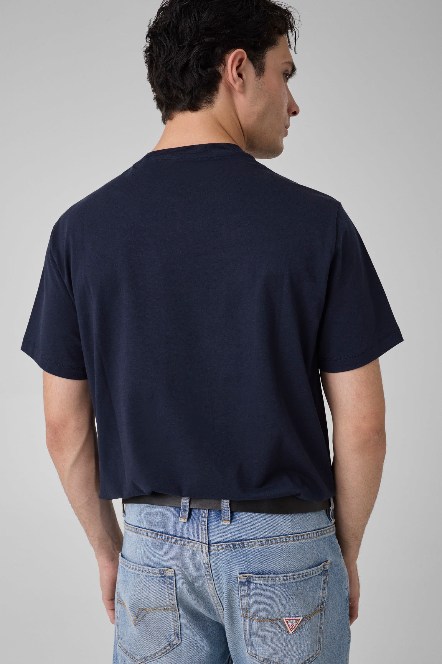 Camiseta de manga corta de hombre - Guess - Azul marino Azul marino-2