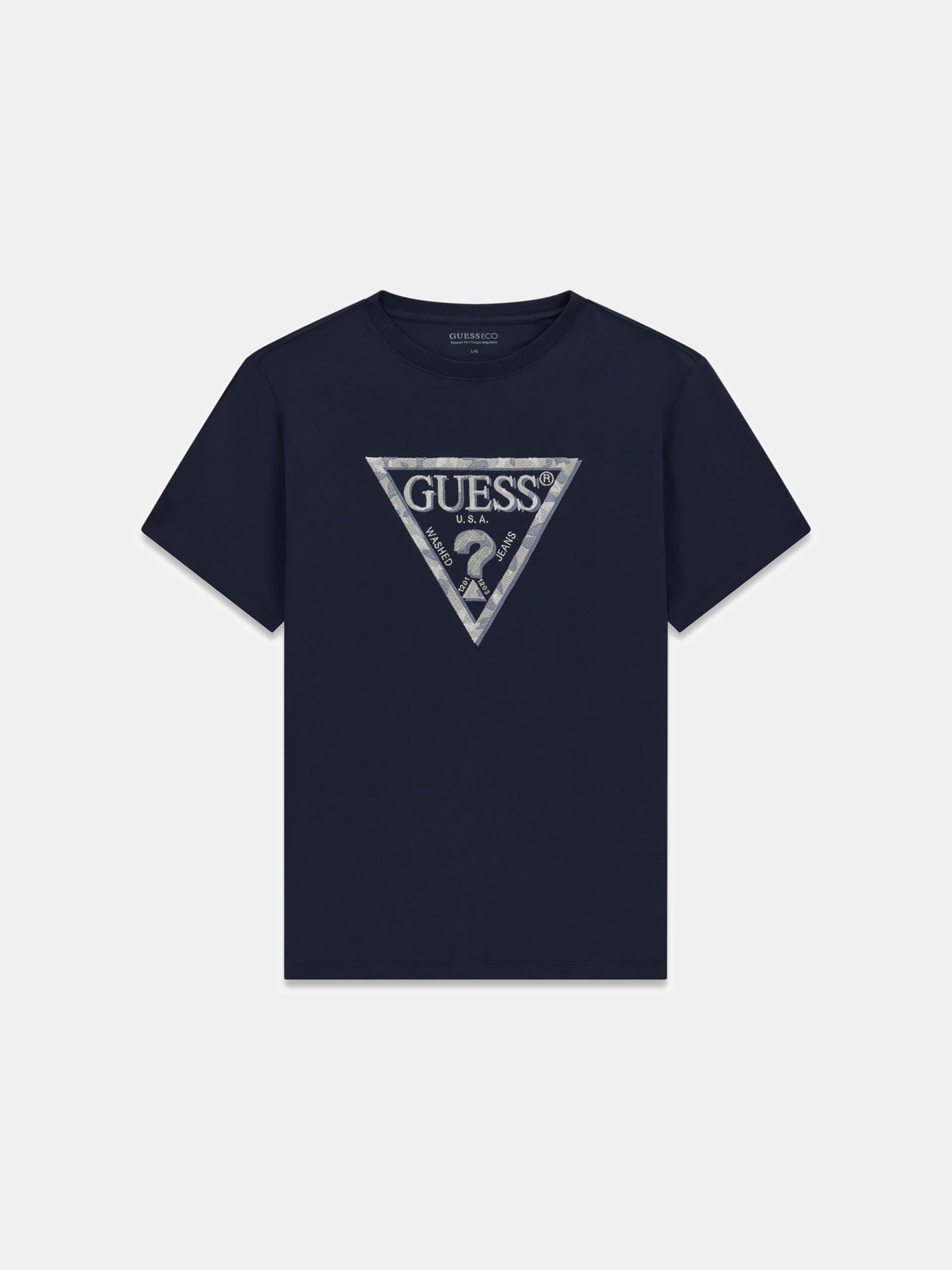 Camiseta de manga corta de hombre - Guess - Azul marino Azul marino-4