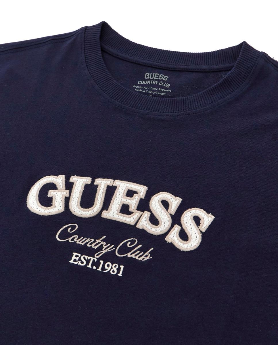Camiseta de manga corta de hombre - Guess - Azul marino Azul marino-6