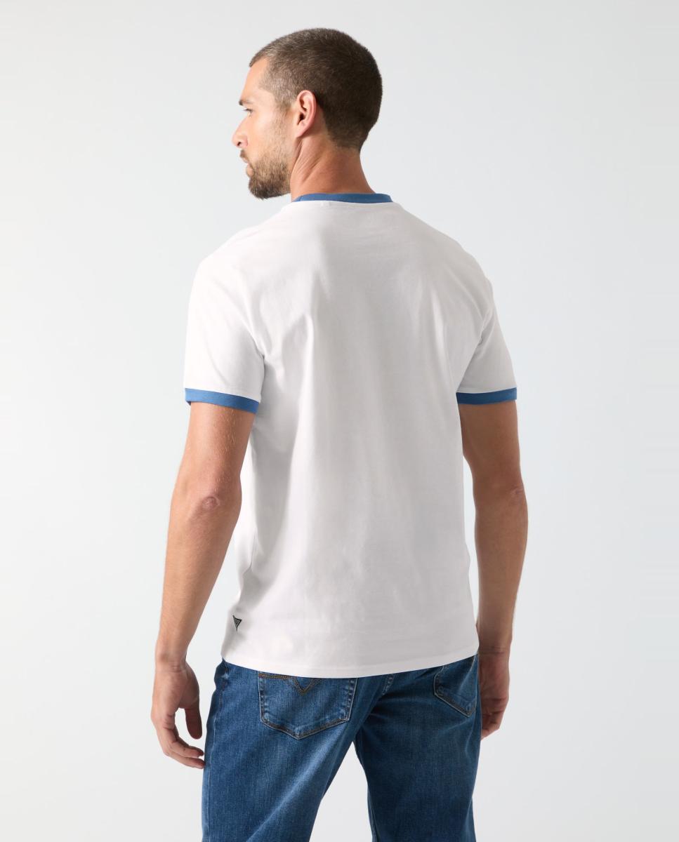 T-shirt com Manga Curta Branco-2