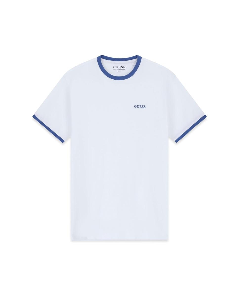 T-shirt com Manga Curta Branco-4