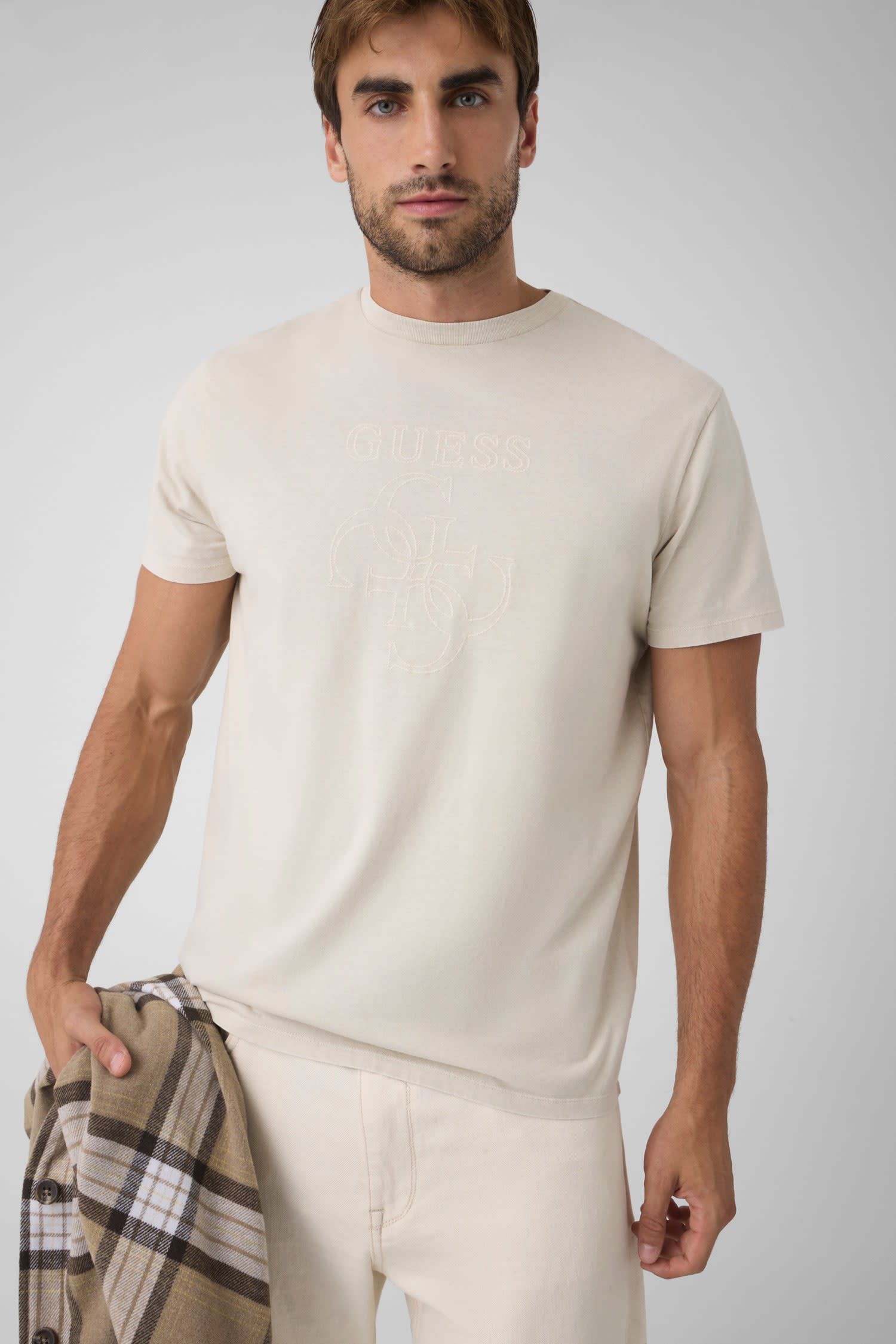 Imagen 1 de Camiseta de manga corta de hombre - Guess - Gris Gris