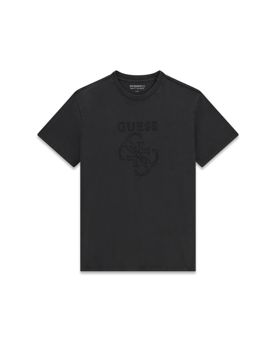 T-shirt com Manga Curta Preto-5