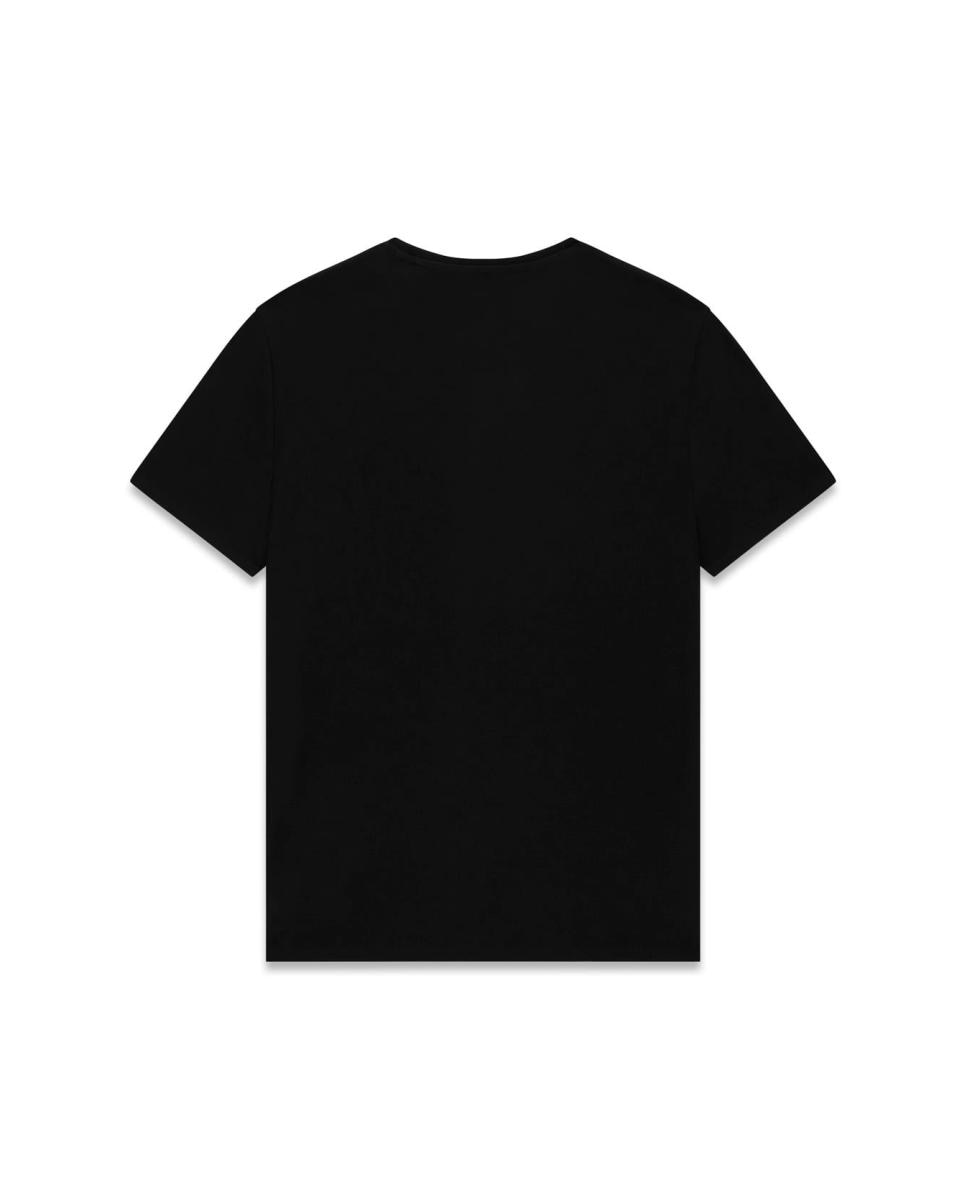 T-shirt com Manga Curta Preto-5