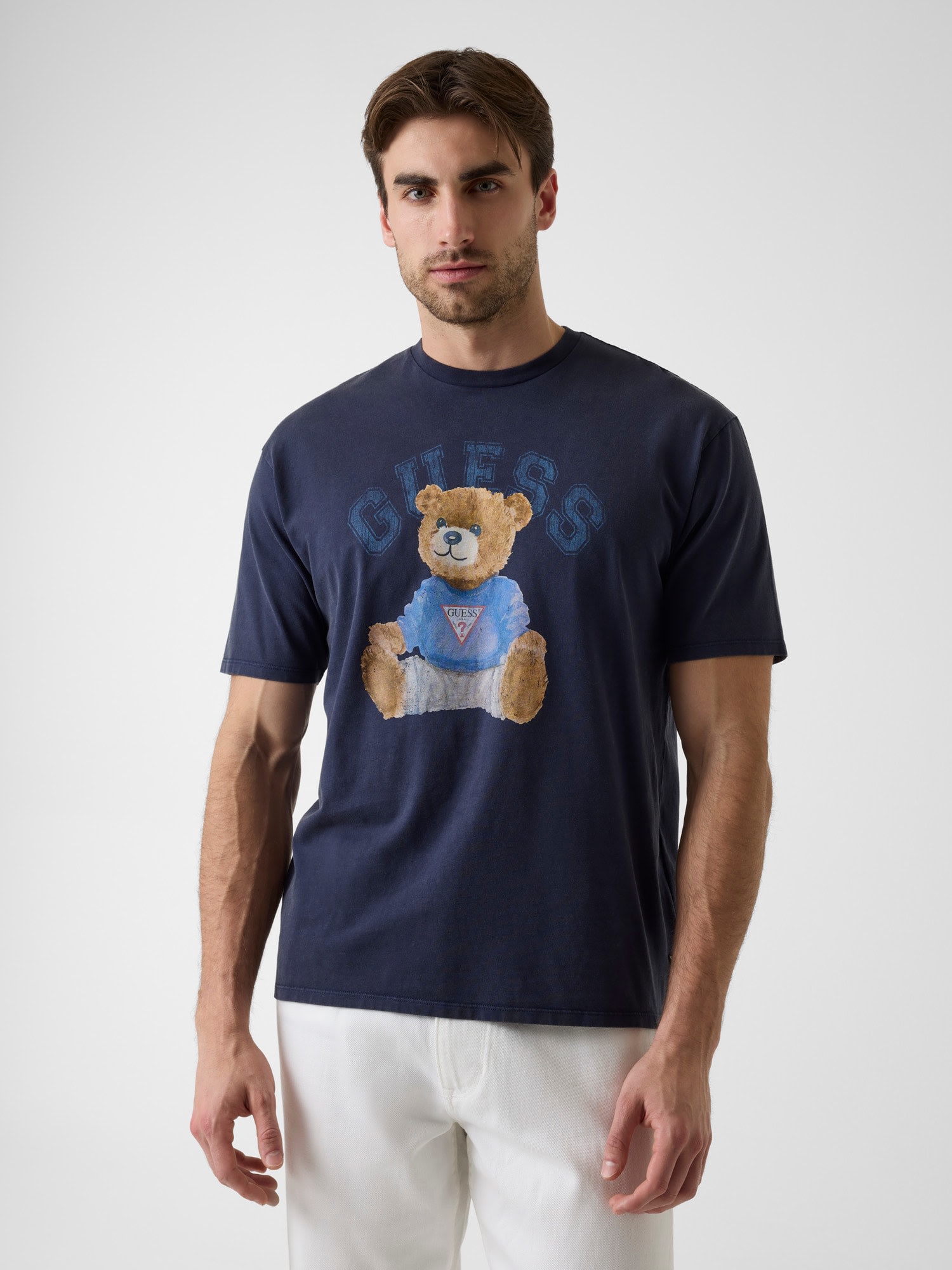Camiseta de manga corta de hombre - Guess - Azul Azul-1