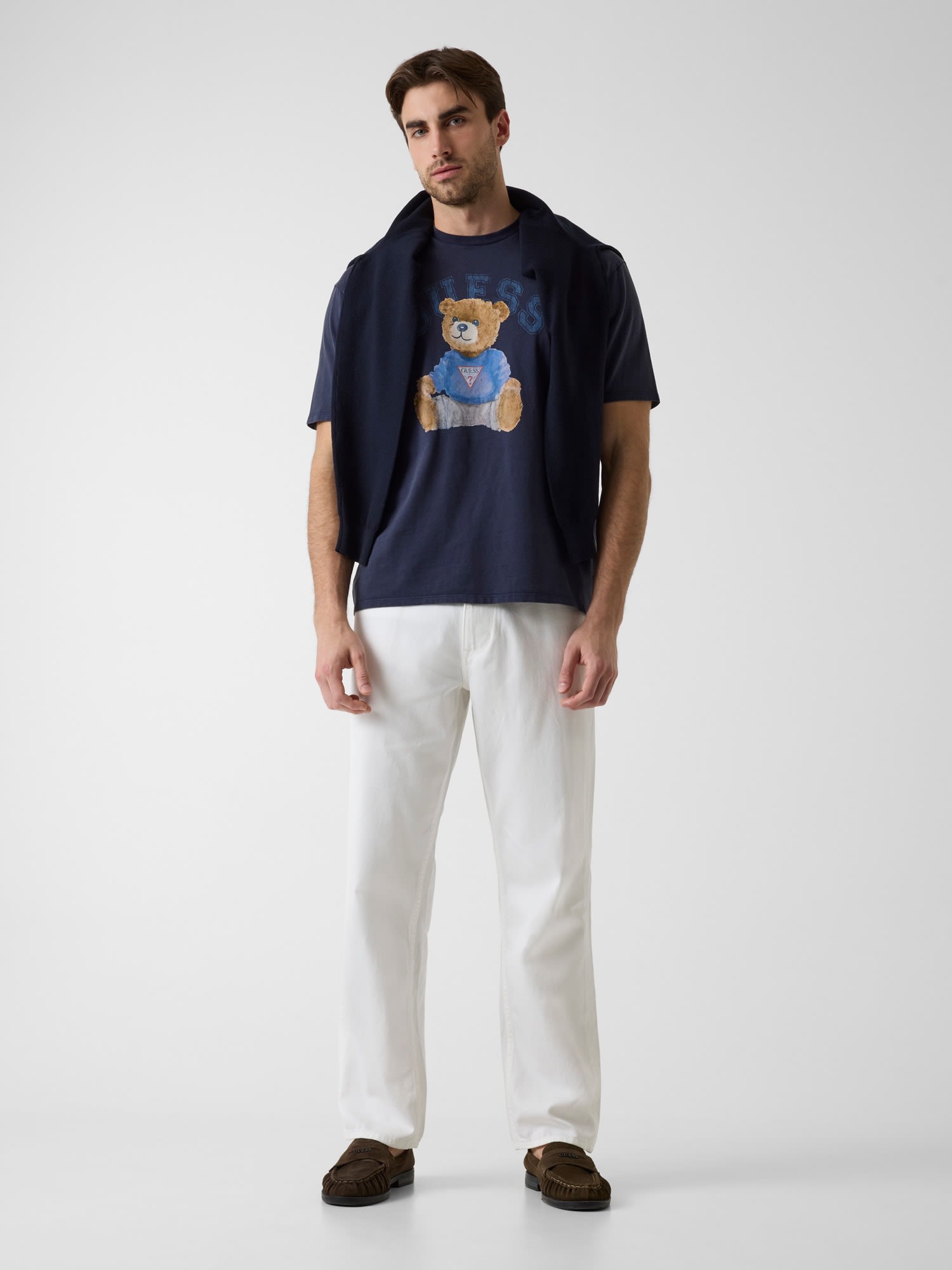 Camiseta de manga corta de hombre - Guess - Azul Azul-5