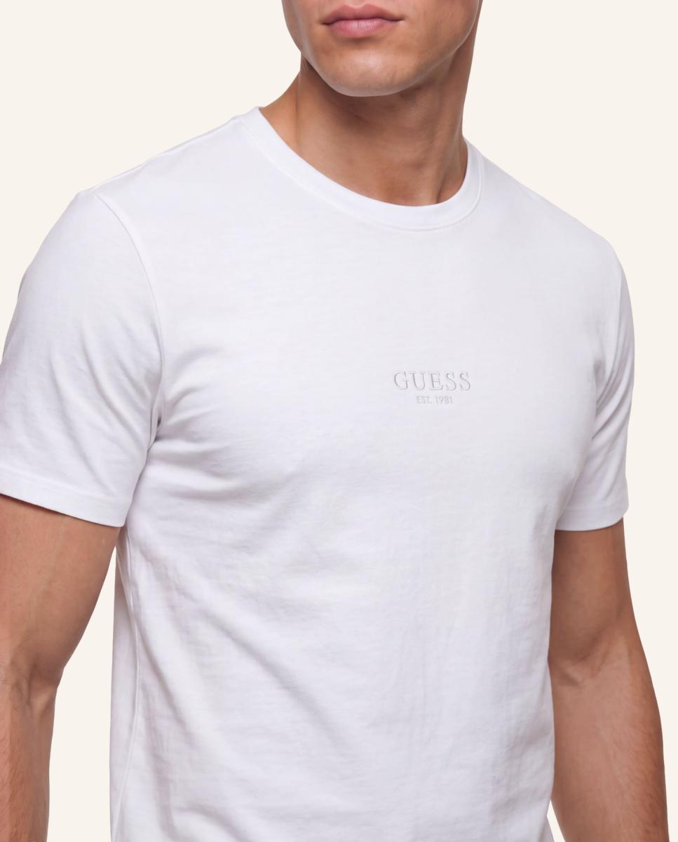 Camiseta de manga corta de hombre - Guess - Blanco Blanco-3