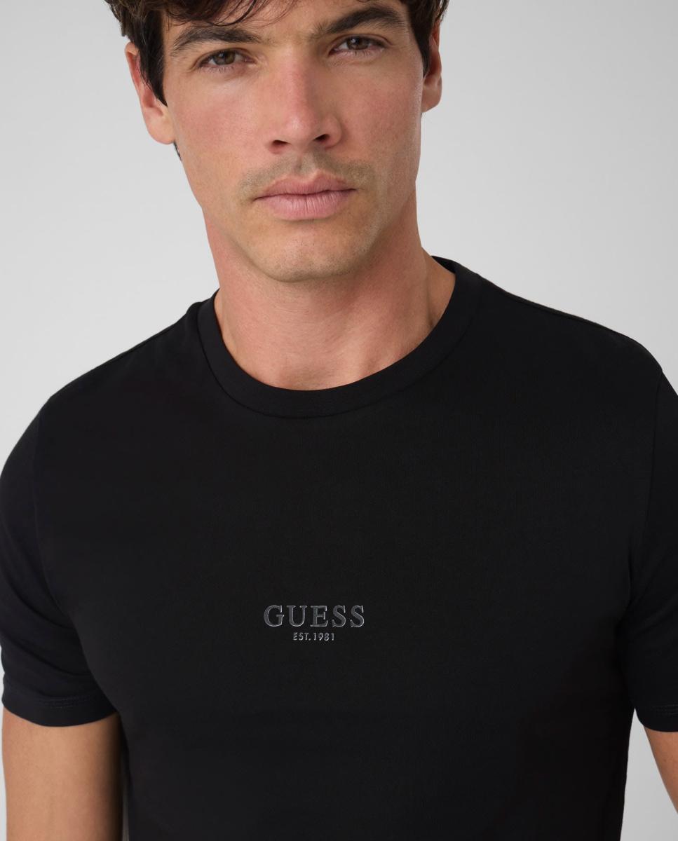 Camiseta de manga corta de hombre - Guess - Negro Negro-2