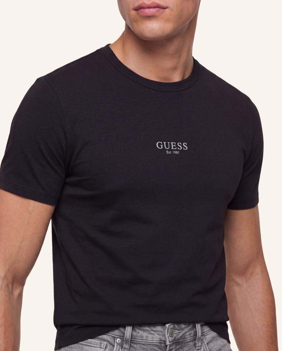 Camiseta de manga corta de hombre - Guess - Negro Negro-4