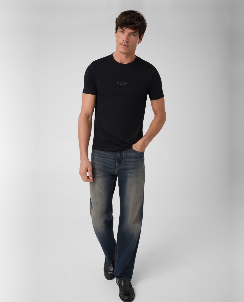 Camiseta de manga corta de hombre - Guess - Negro Negro-7