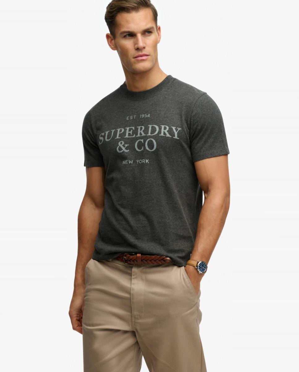 T-shirt Relaxed 1954 Company Cinzento-escuro-4