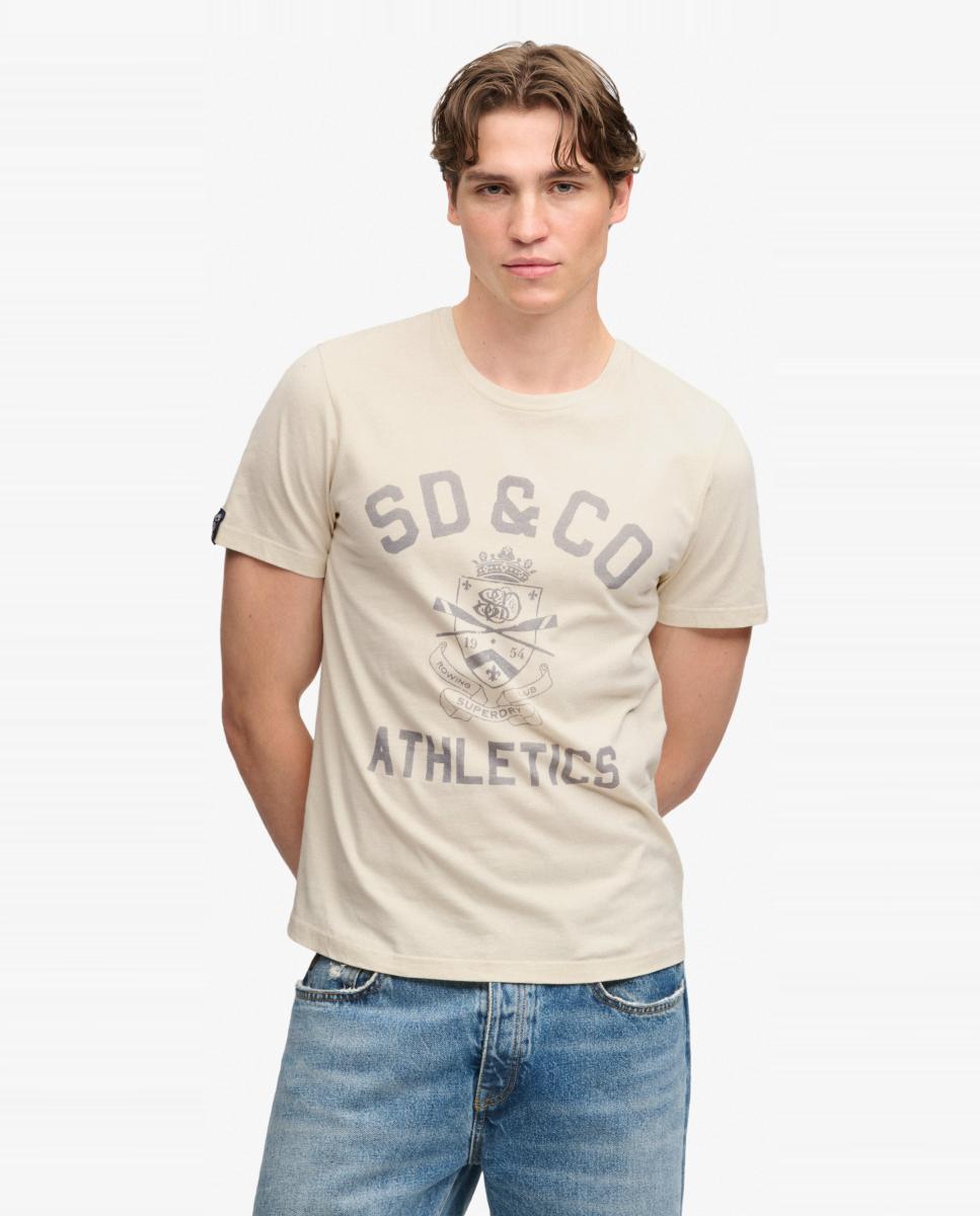 Imagen 0 de Camiseta de hombre Gothic Varsity Beige