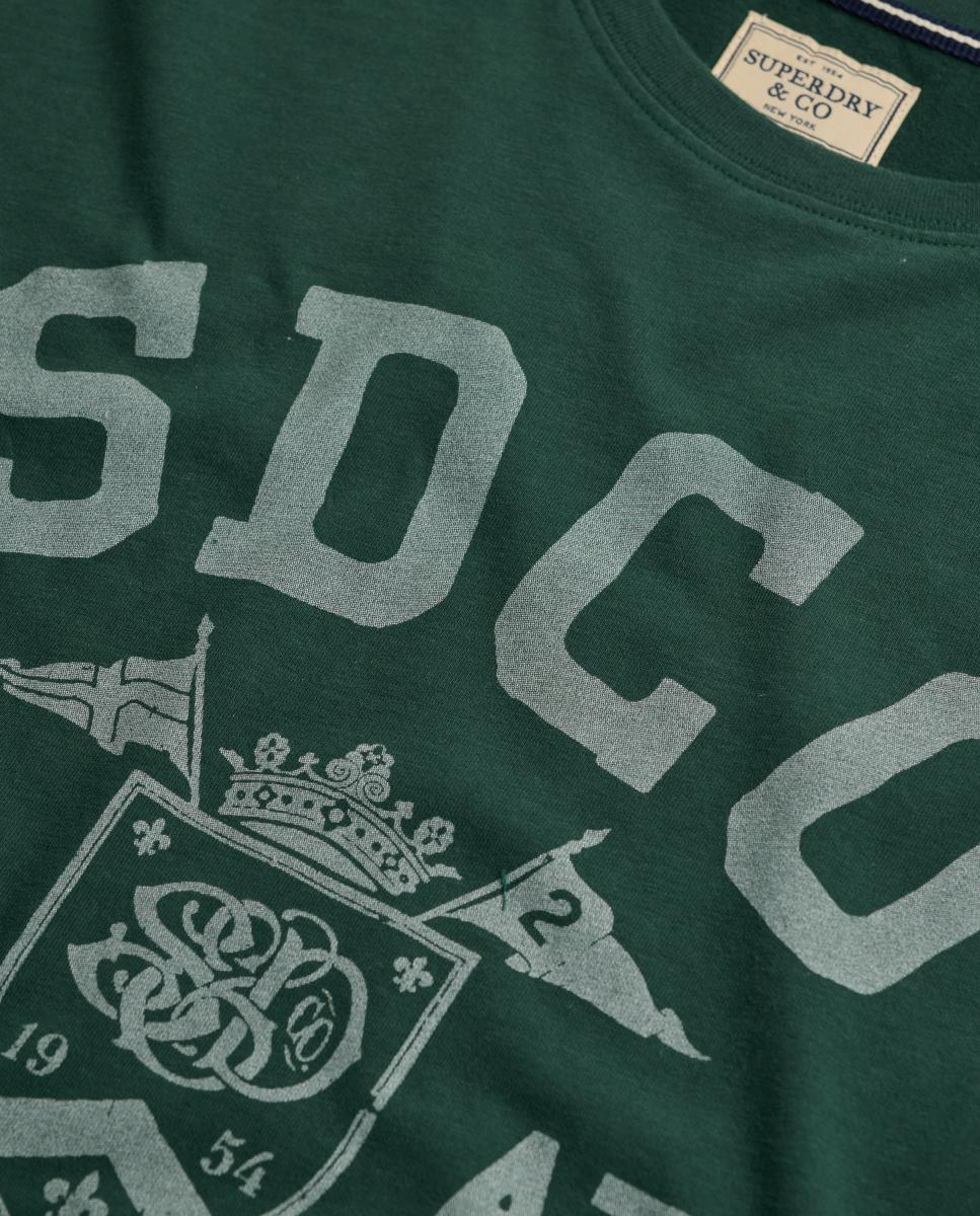 T-shirt Gothic Varsity Verde-3
