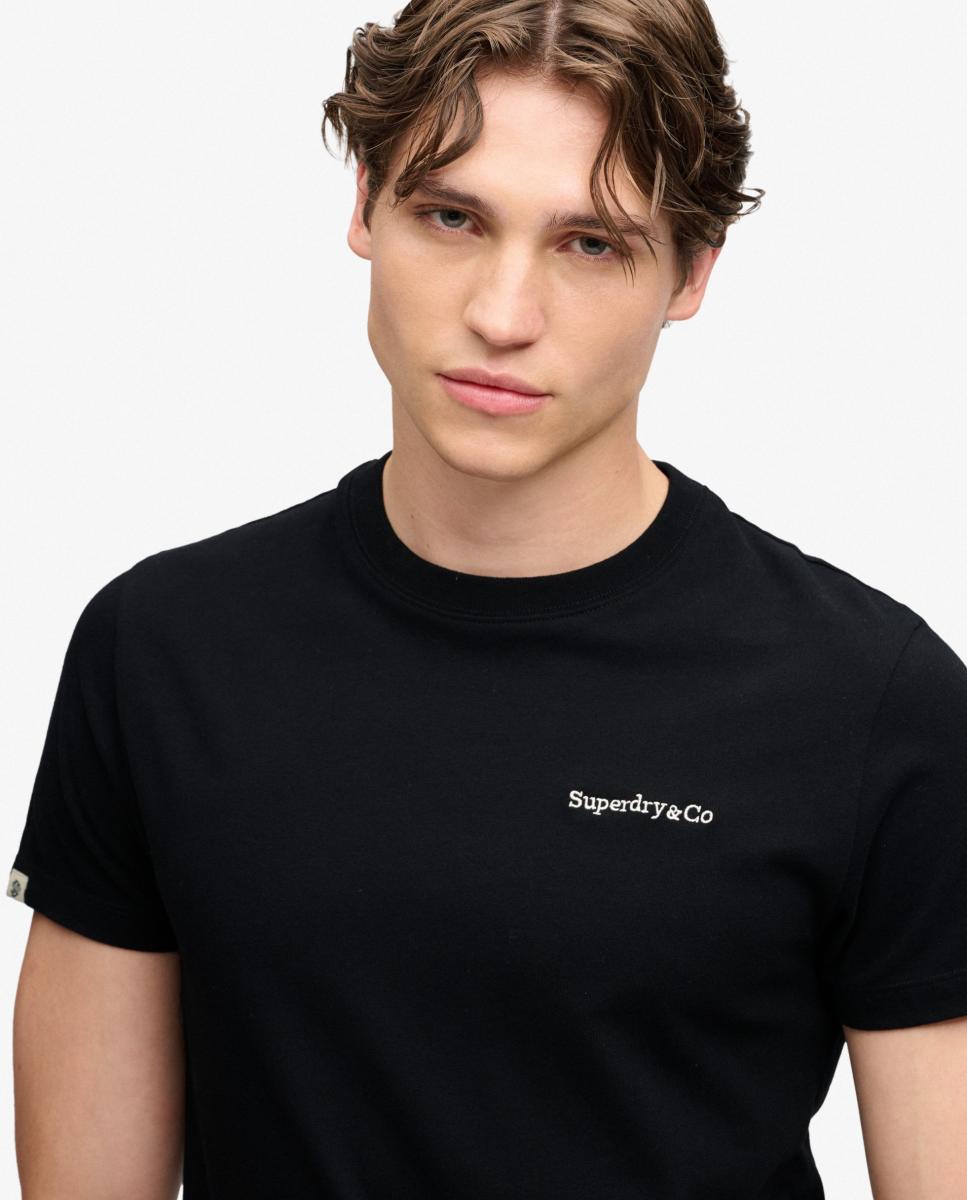 T-shirt Essential Company Logo Preto-3
