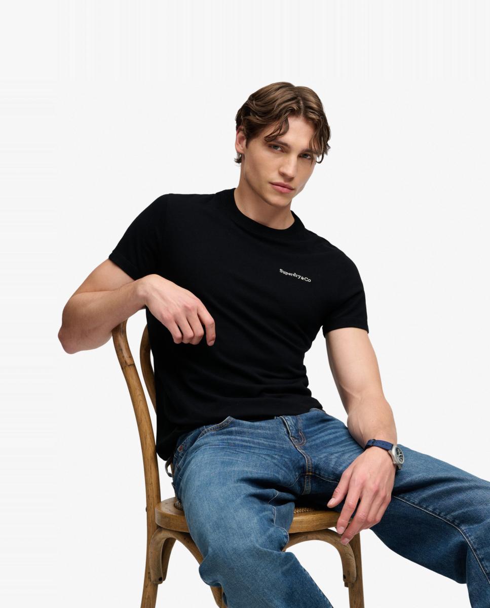 T-shirt Essential Company Logo Preto-4