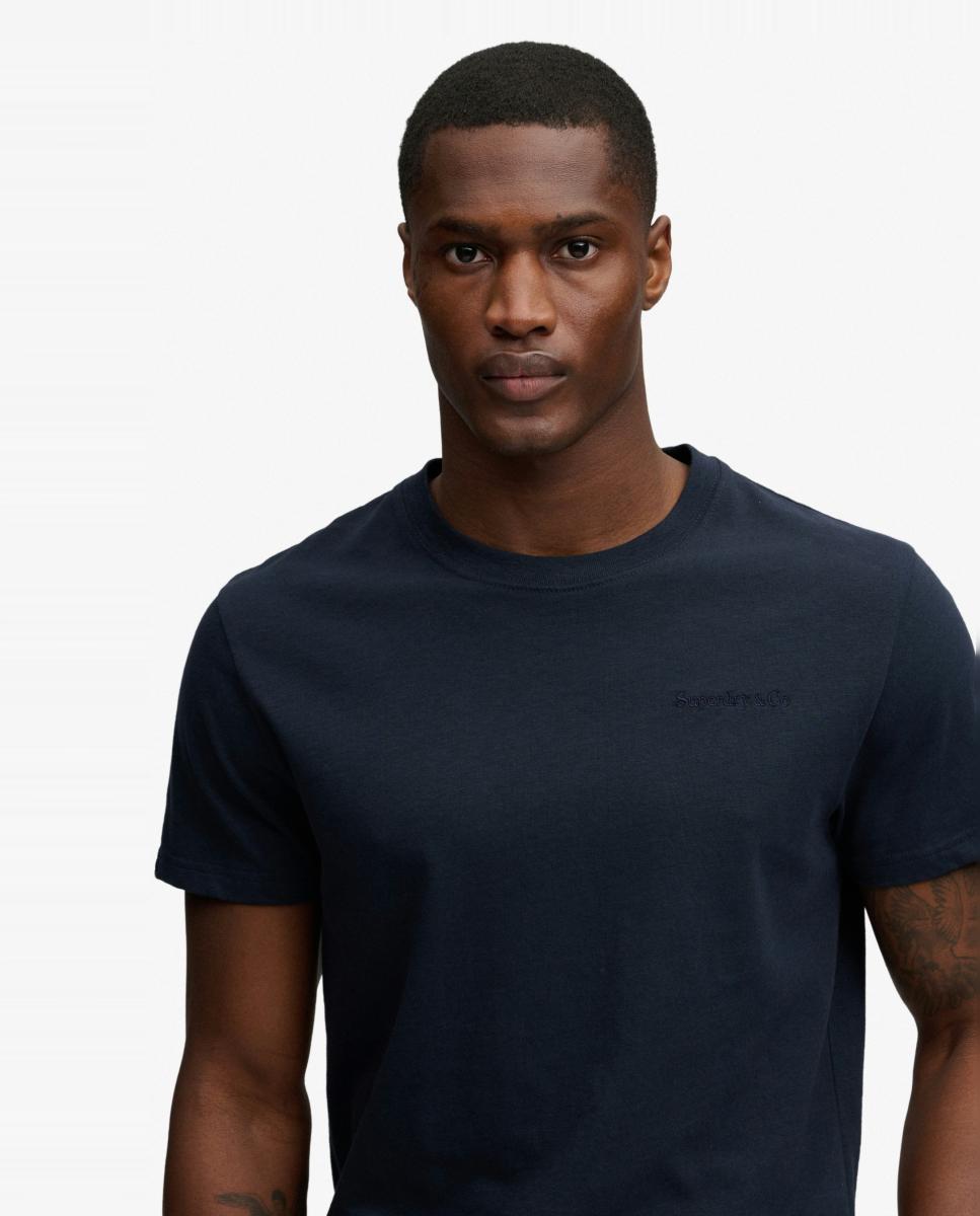 T-shirt Essential Company Logo Azul-marinho-3