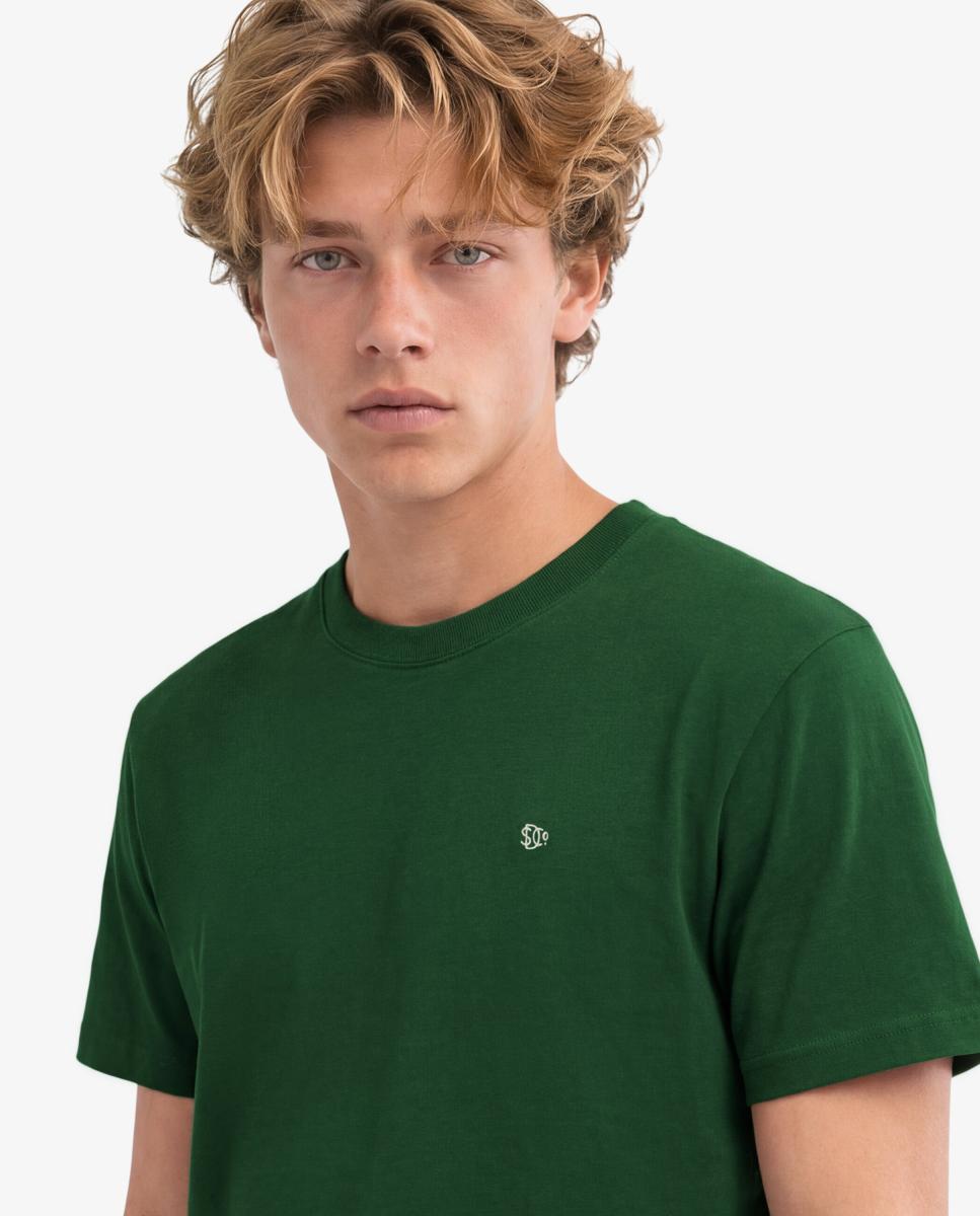 T-shirt Essential SDCO com Logótipo Bordado Verde-3