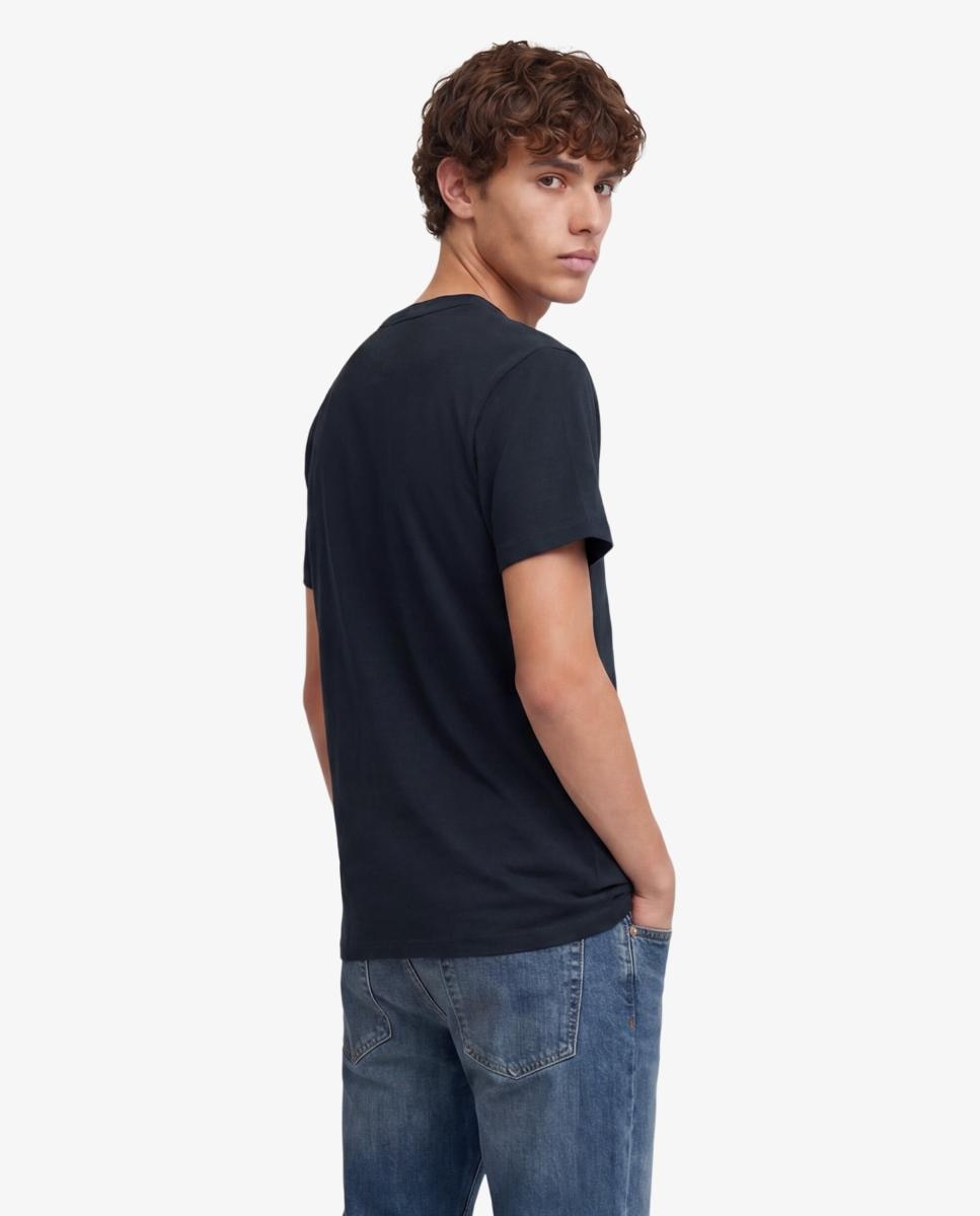 T-shirt Essential SDCO com Logótipo Bordado Azul-marinho-2