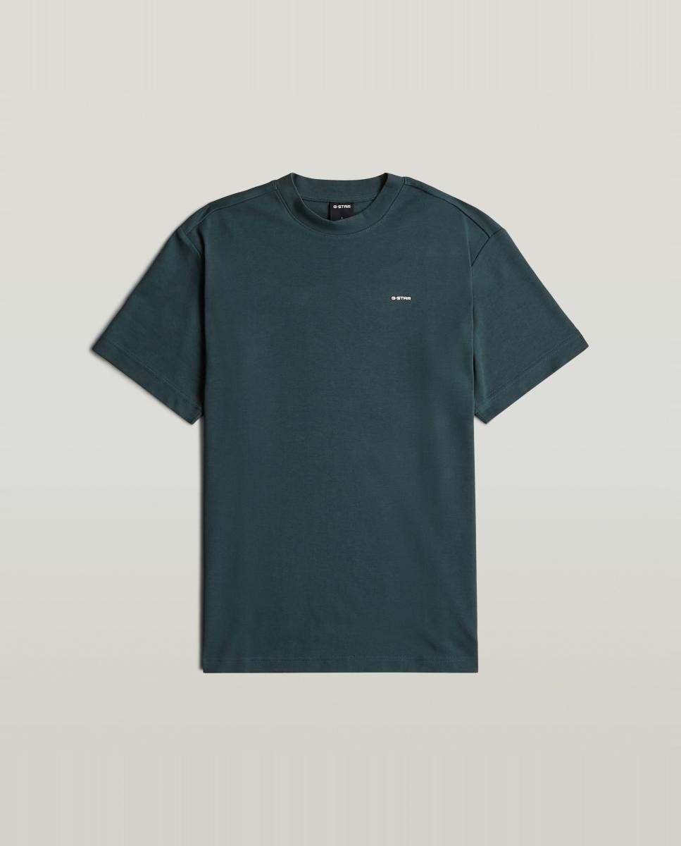 Camiseta de hombre de manga corta y corte recto - G-Star - Azul Azul-4