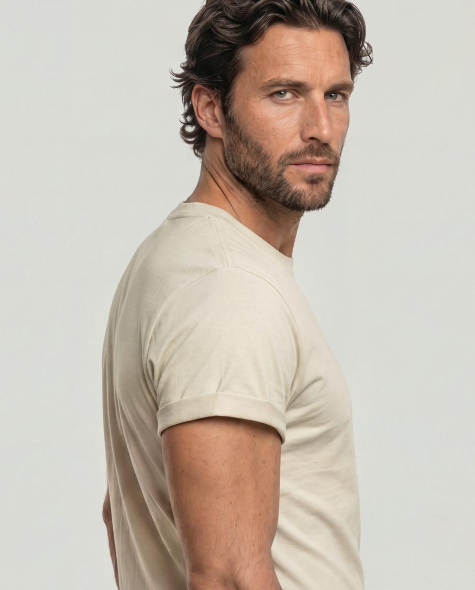 Imagen 3 de Camiseta de hombre de manga corta y corte relajado - G-Star - Blanco Blanco