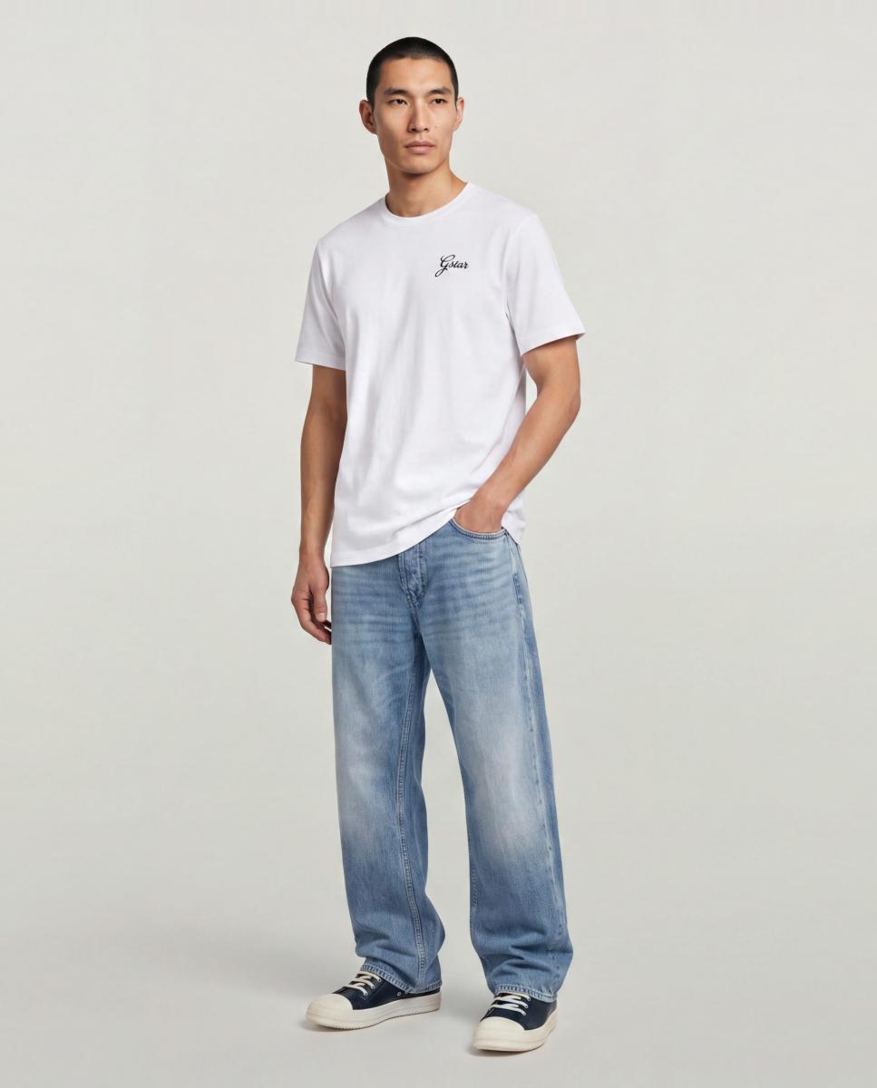 Camiseta de hombre manga corta y corte regular - G-Star - Blanco Blanco-6