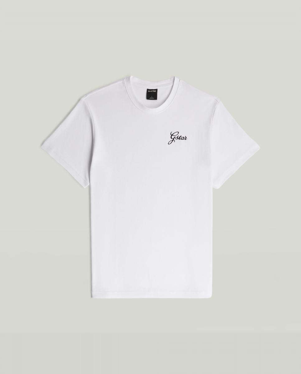 Camiseta de hombre manga corta y corte regular - G-Star - Blanco Blanco-4