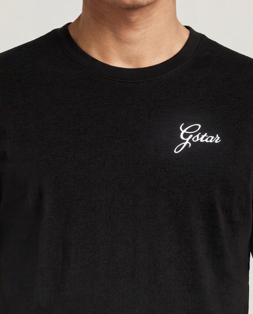 Camiseta de hombre manga corta y corte regular - G-Star - Negro Negro-3