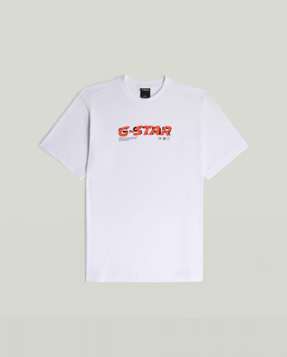 Camiseta de hombre manga corta y corte regular - G-Star - Blanco Blanco-4
