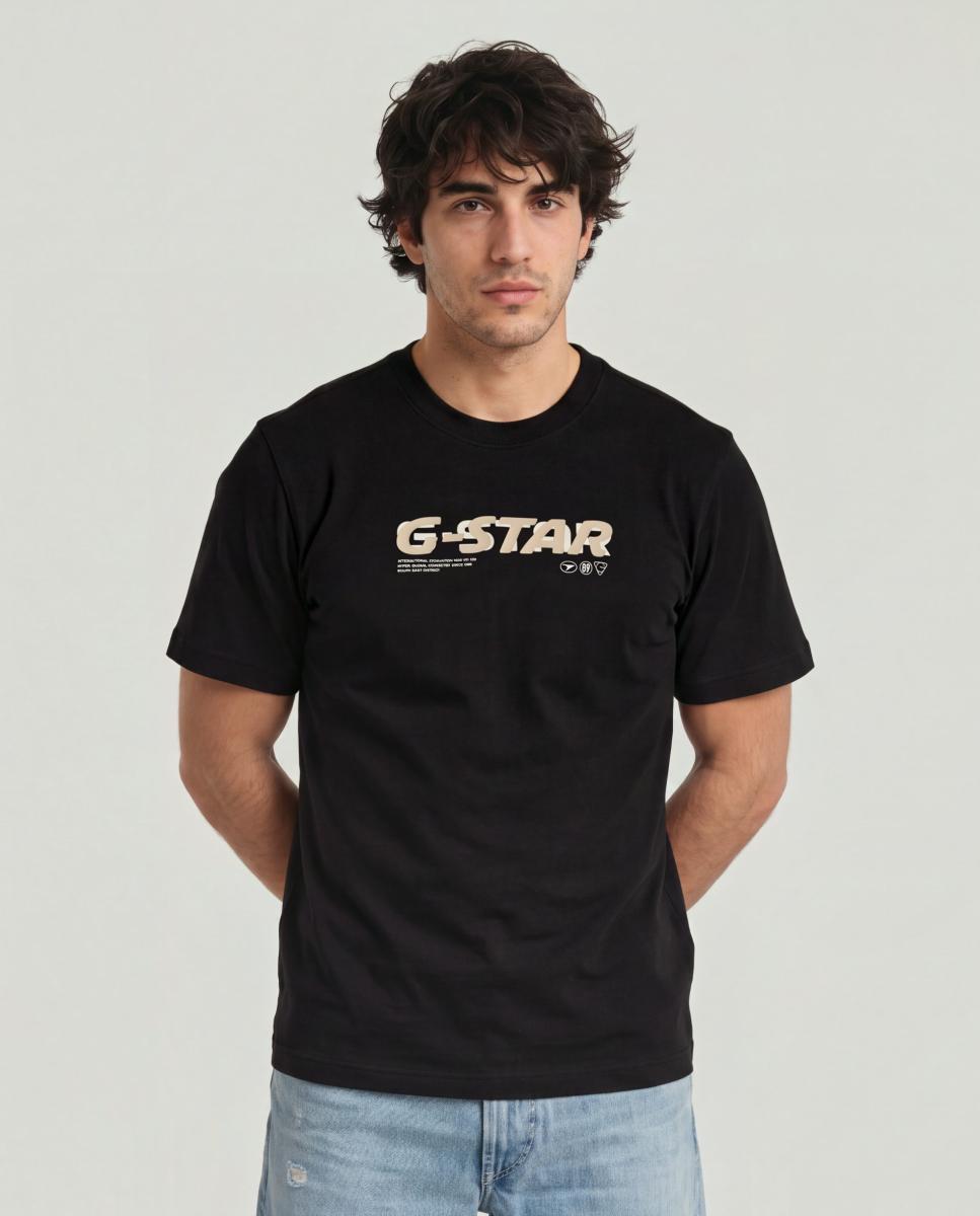 Imagen 0 de Camiseta de hombre manga corta y corte regular Negro