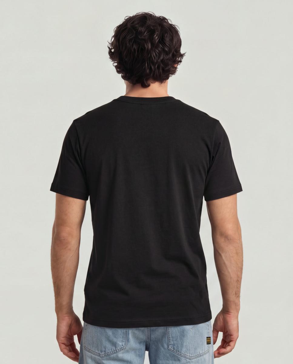 Camiseta de hombre manga corta y corte regular - G-Star - Negro Negro-2