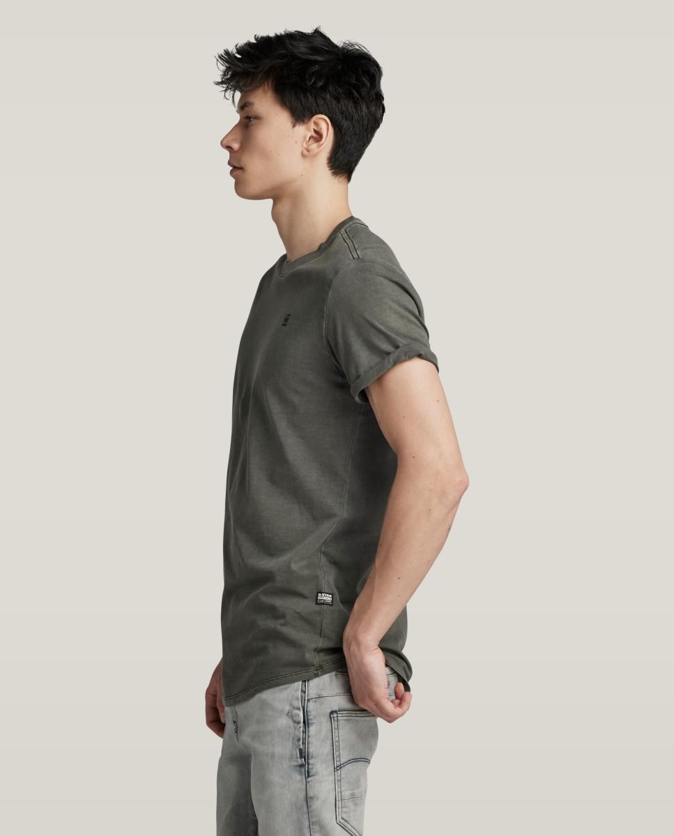 Imagen 2 de Camiseta de hombre de manga corta y corte relajado - G-Star - Gris Gris