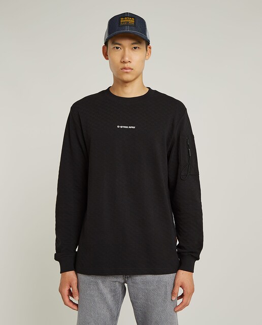Imagen 0 de Camiseta de hombre de manga larga y estética de sudadera ligera