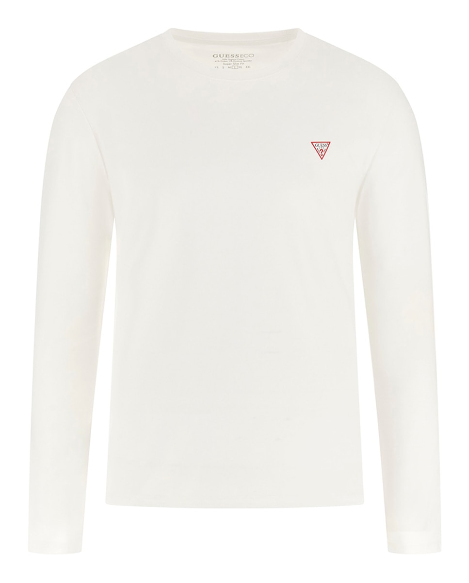 Imagen 4 de Camiseta de manga larga de hombre - Guess - Blanco Blanco